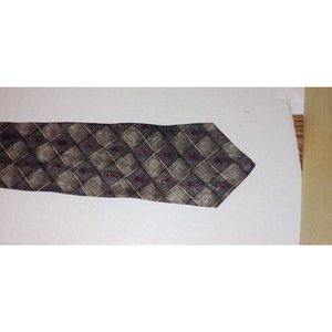 Bica_uomo menswear vintage silk grey checked tie Italian silk